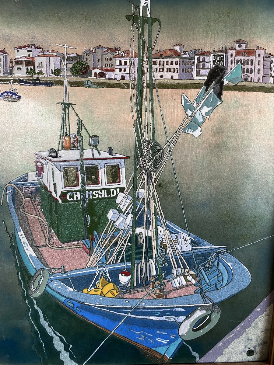 Enamels, Port Of Saint-jean-de-luz, Basque Fishing, Basque Painter From Guipúzcoa And álava (1918/)