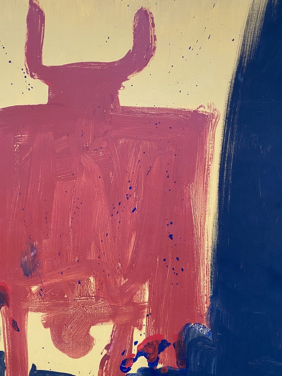 HST peintre art brut de st jean de luz pays basque Alain Pierson (1936/2005) Toro Minotaure-photo-2