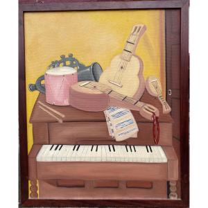 HST peintre de Biarritz en Pays Basque Aski - instruments de musique 