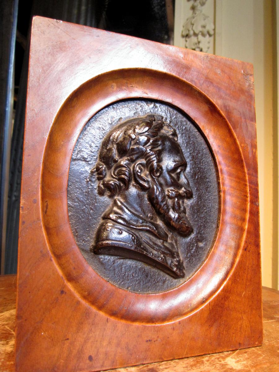 Profil En Bronze d'Henri Iv-photo-2