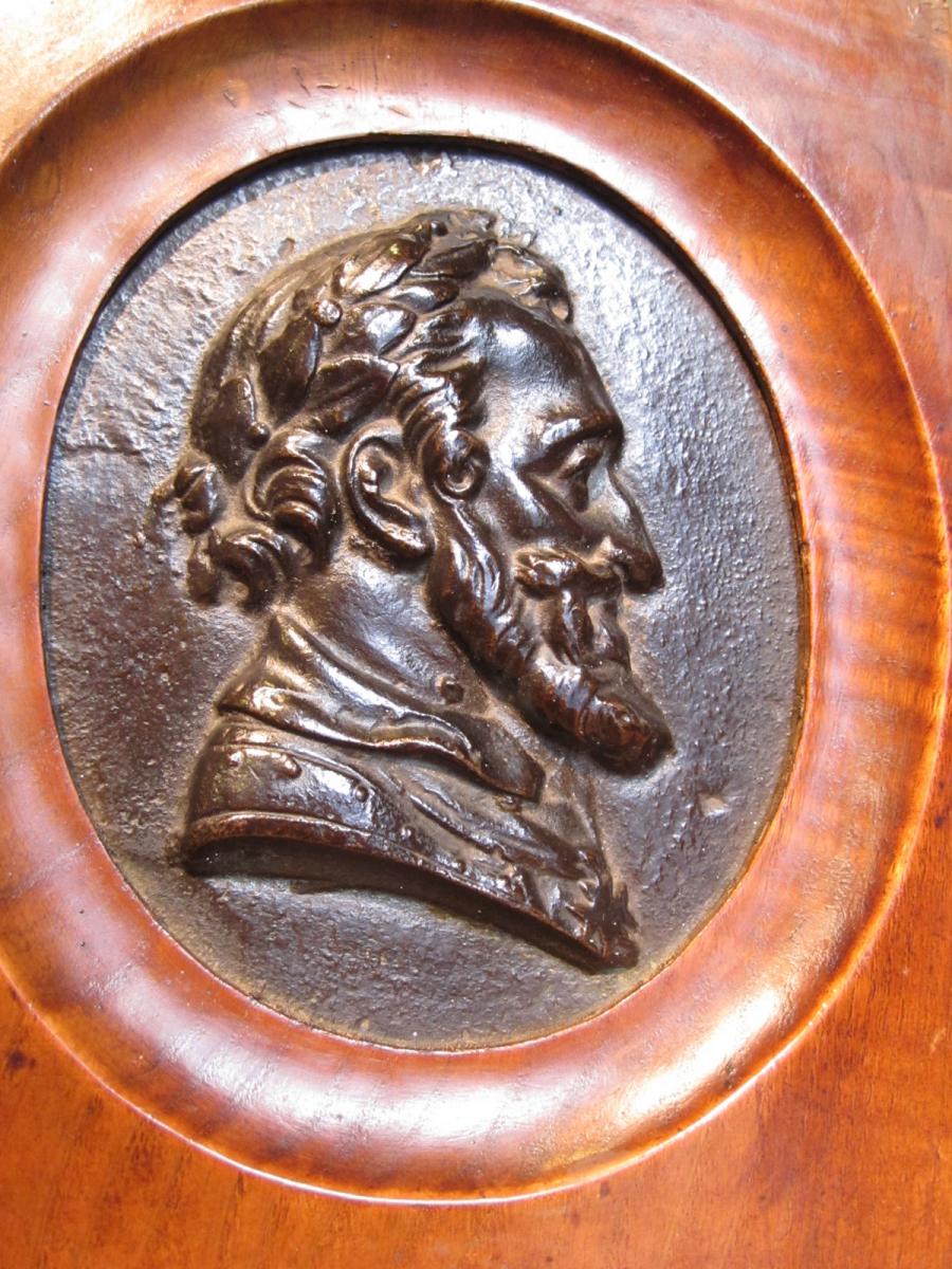 Profil En Bronze d'Henri Iv-photo-3