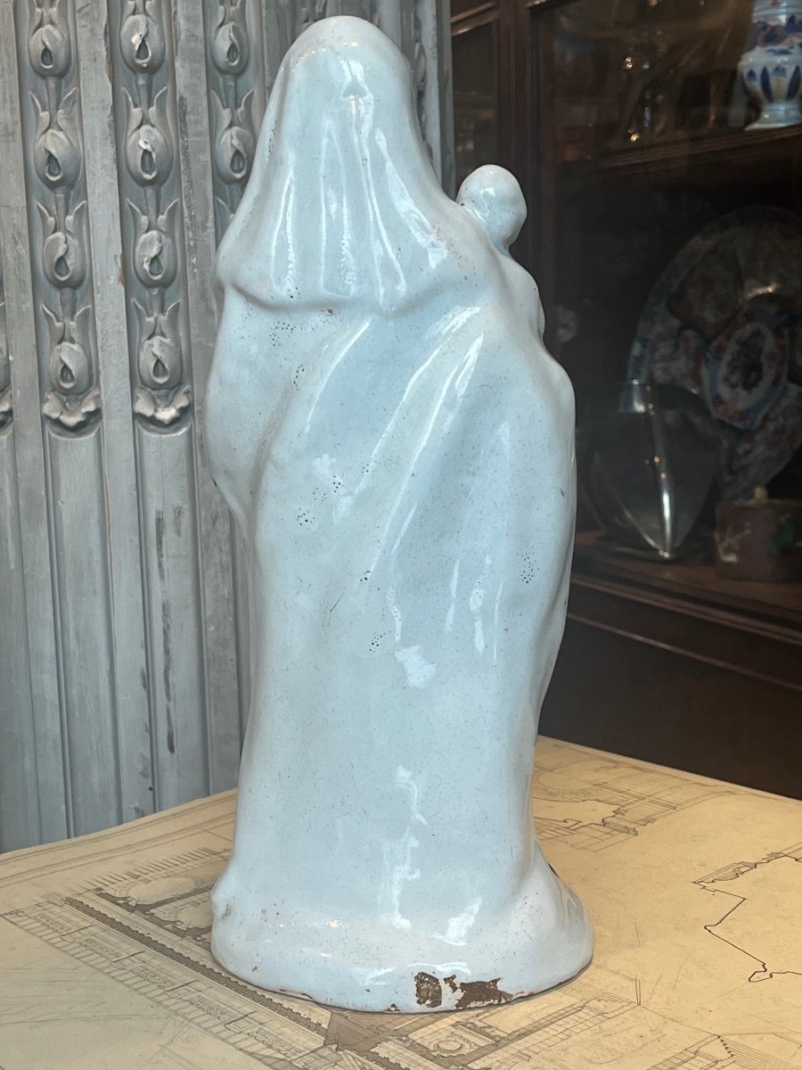 Vierge En Faïence De Nevers.-photo-2