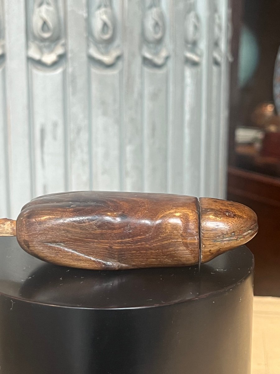 Tabatière Zoomorphe En Bois.-photo-5
