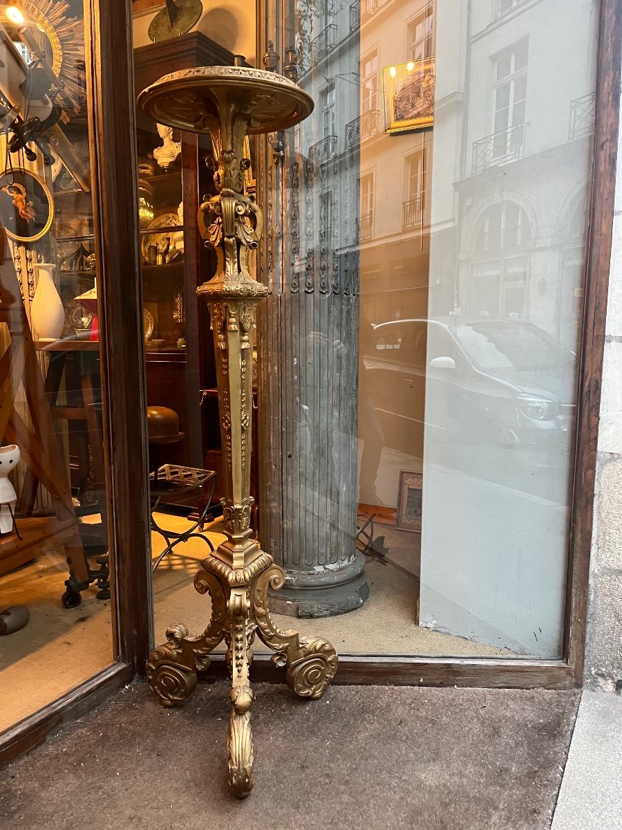 Porte Torchère De Style Louis XIV .