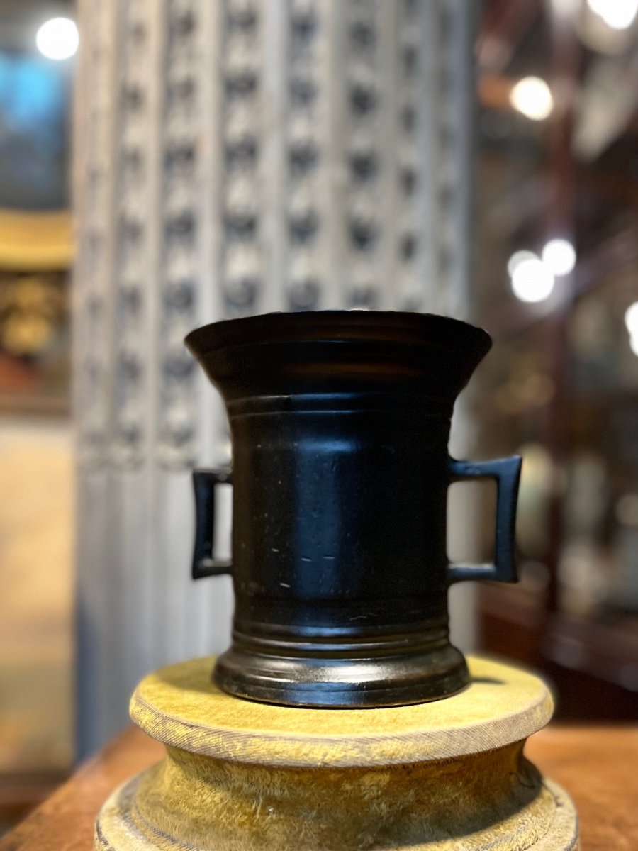 Mortier En Bronze Allemand Fin Du XVI Siècle.-photo-3