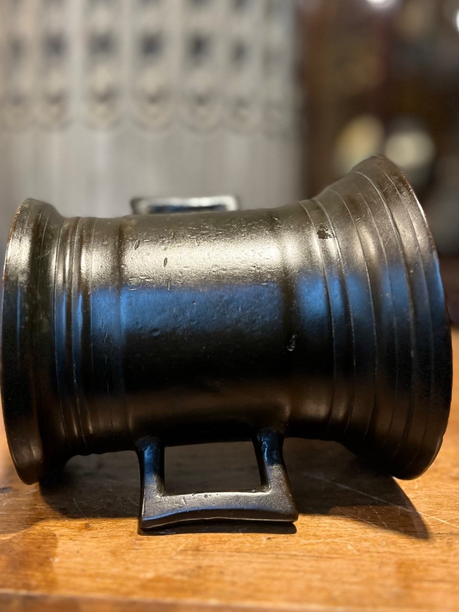 Mortier En Bronze Allemand Fin Du XVI Siècle.-photo-4