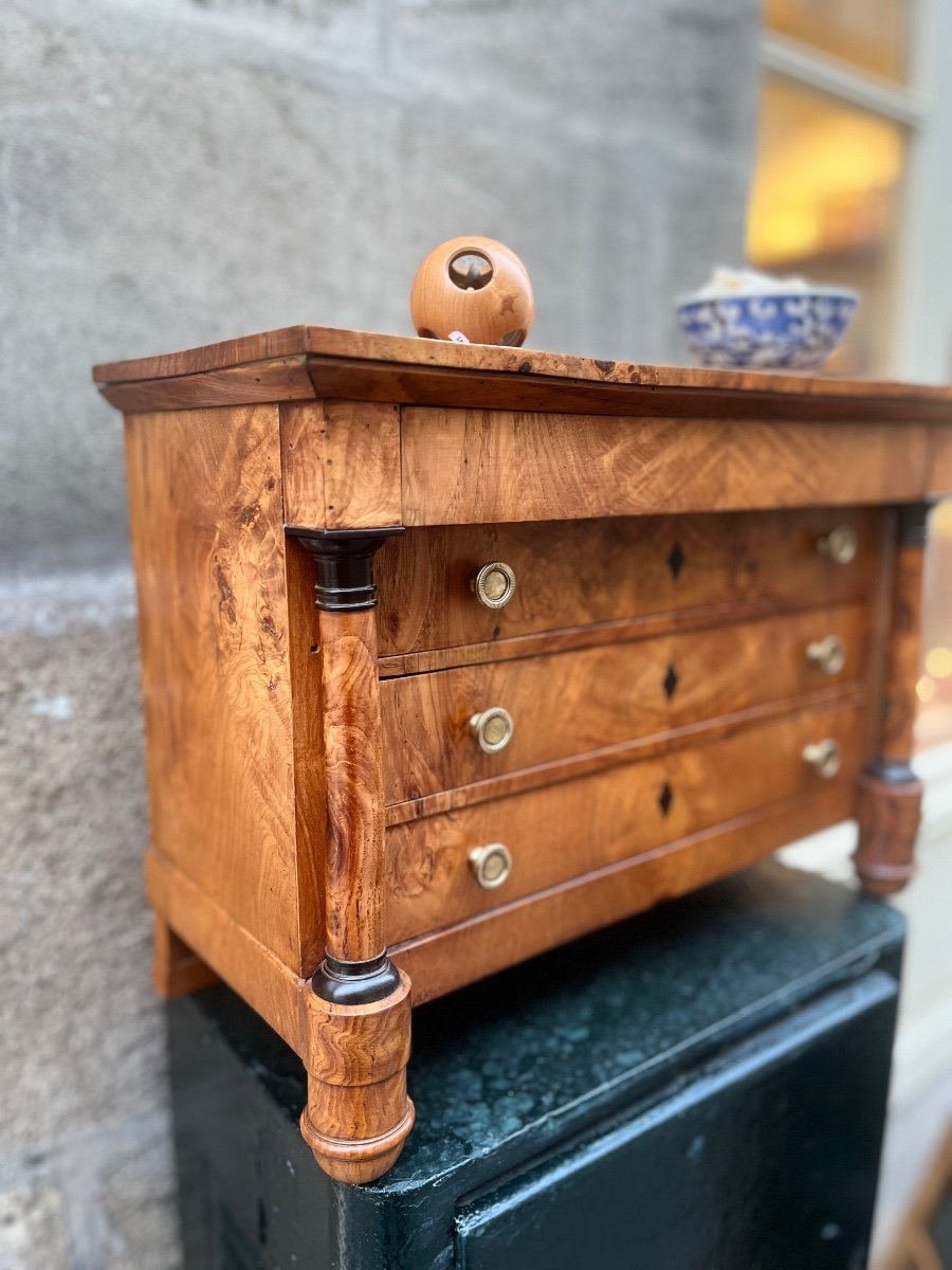 Master's Commode In Ash, Empire Period.-photo-2