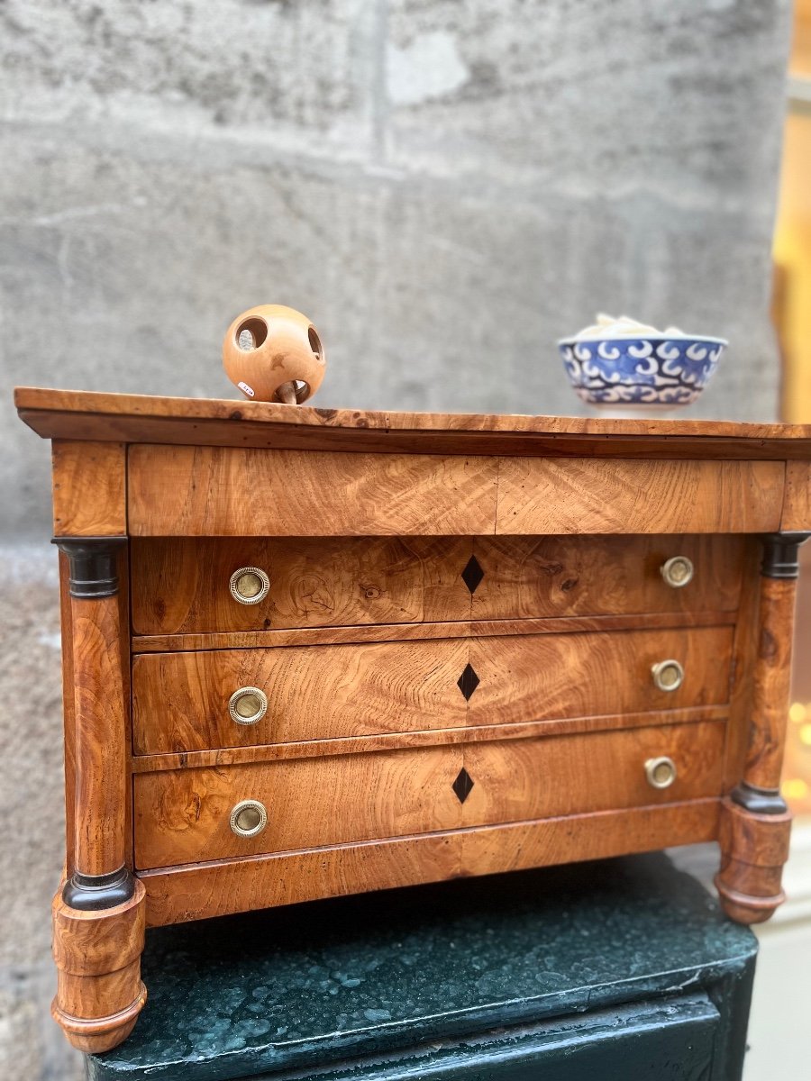 Master's Commode In Ash, Empire Period.-photo-4