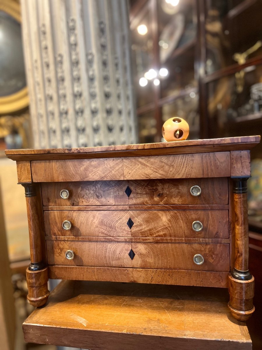 Master's Commode In Ash, Empire Period.-photo-8