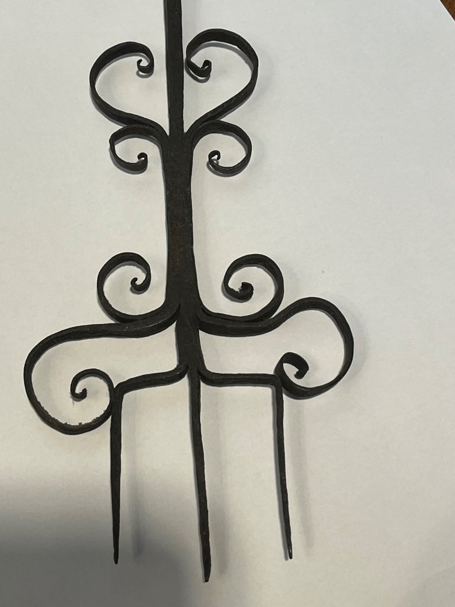 Wrought Iron Roast Fork.-photo-4