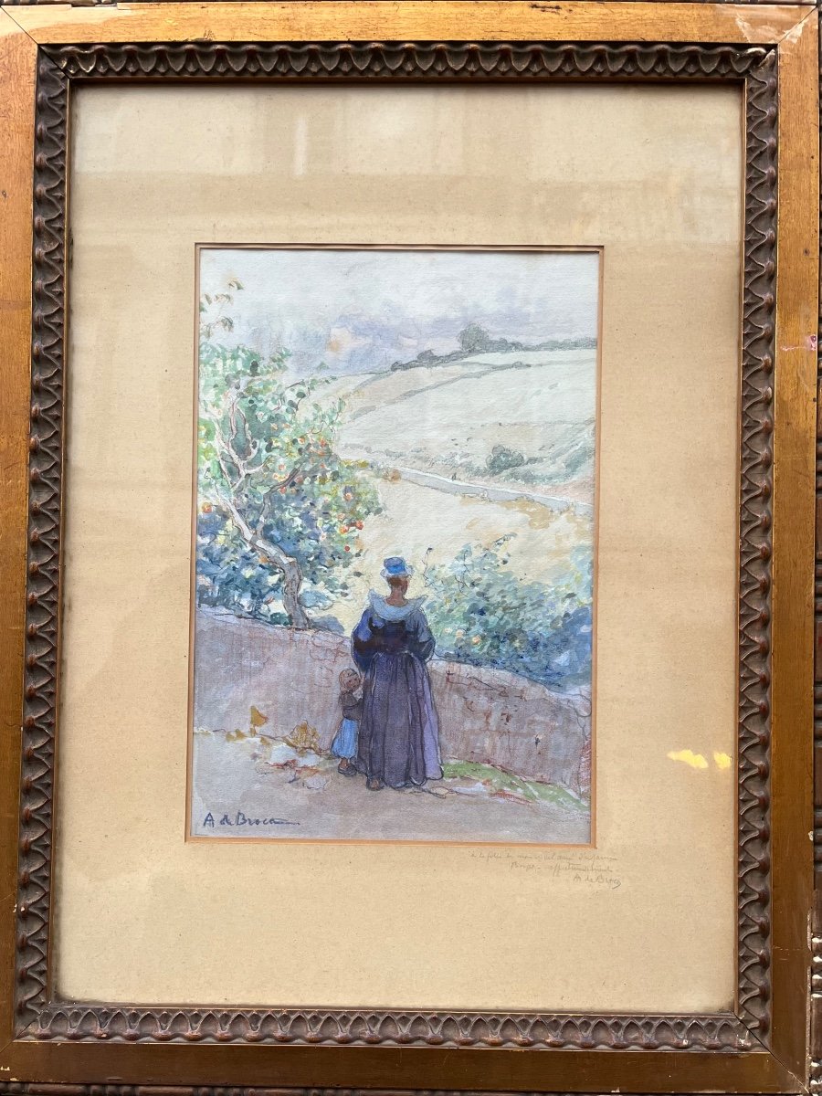 Watercolor (alexis Louis De Broca) 1868-1948)-photo-7