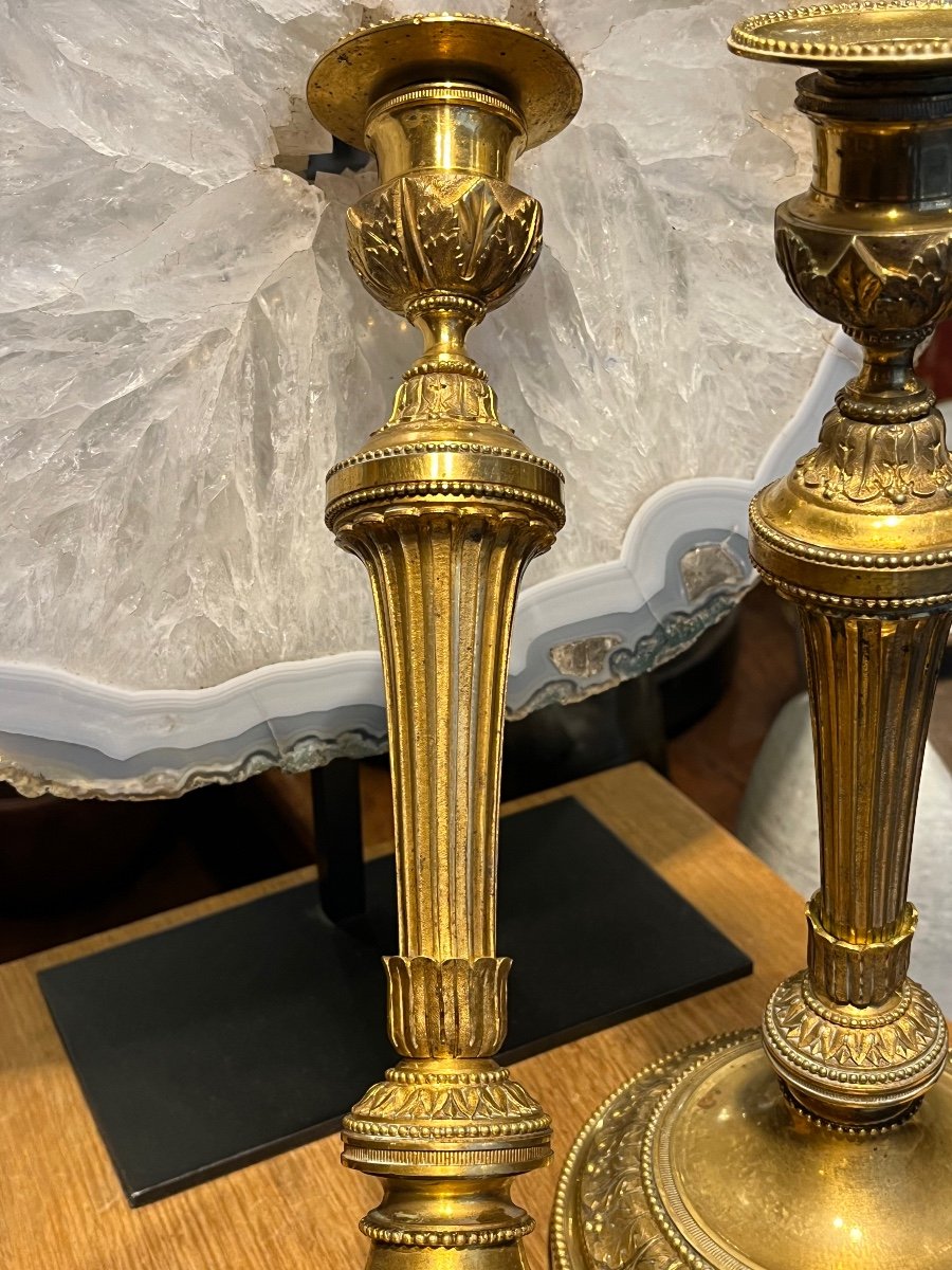 Pair Of Candlesticks (ferdinand Barbedienne)-photo-4