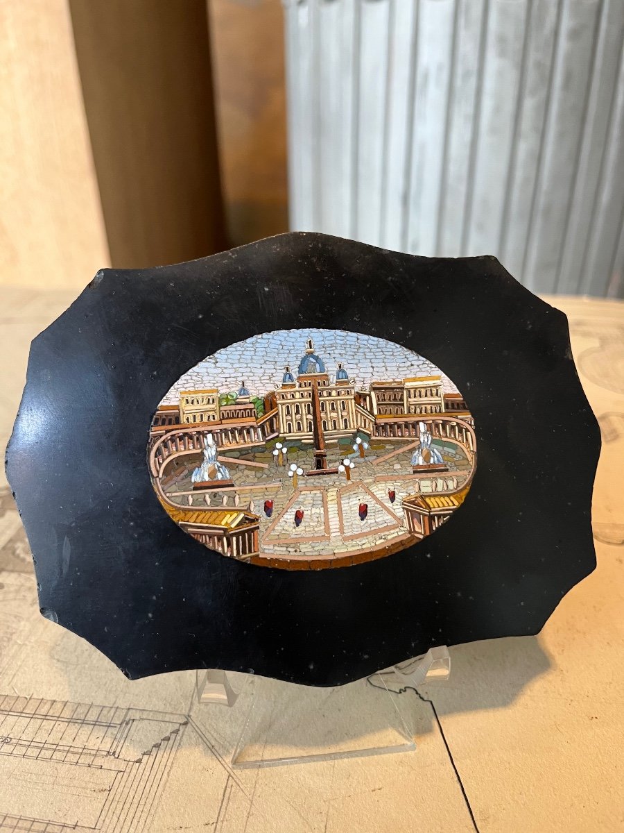 Paperweight Plaque, Souvenir Of The Grand Tour.-photo-2