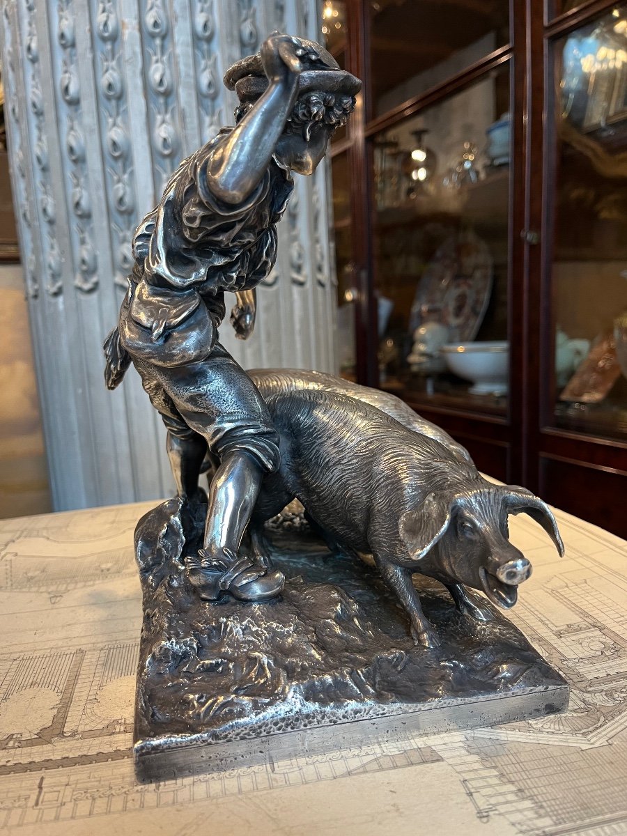Christofle & Cie Silver Bronze Group.-photo-3