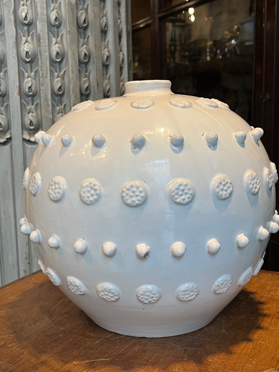 Important Vase Boule , Malicorne .-photo-3
