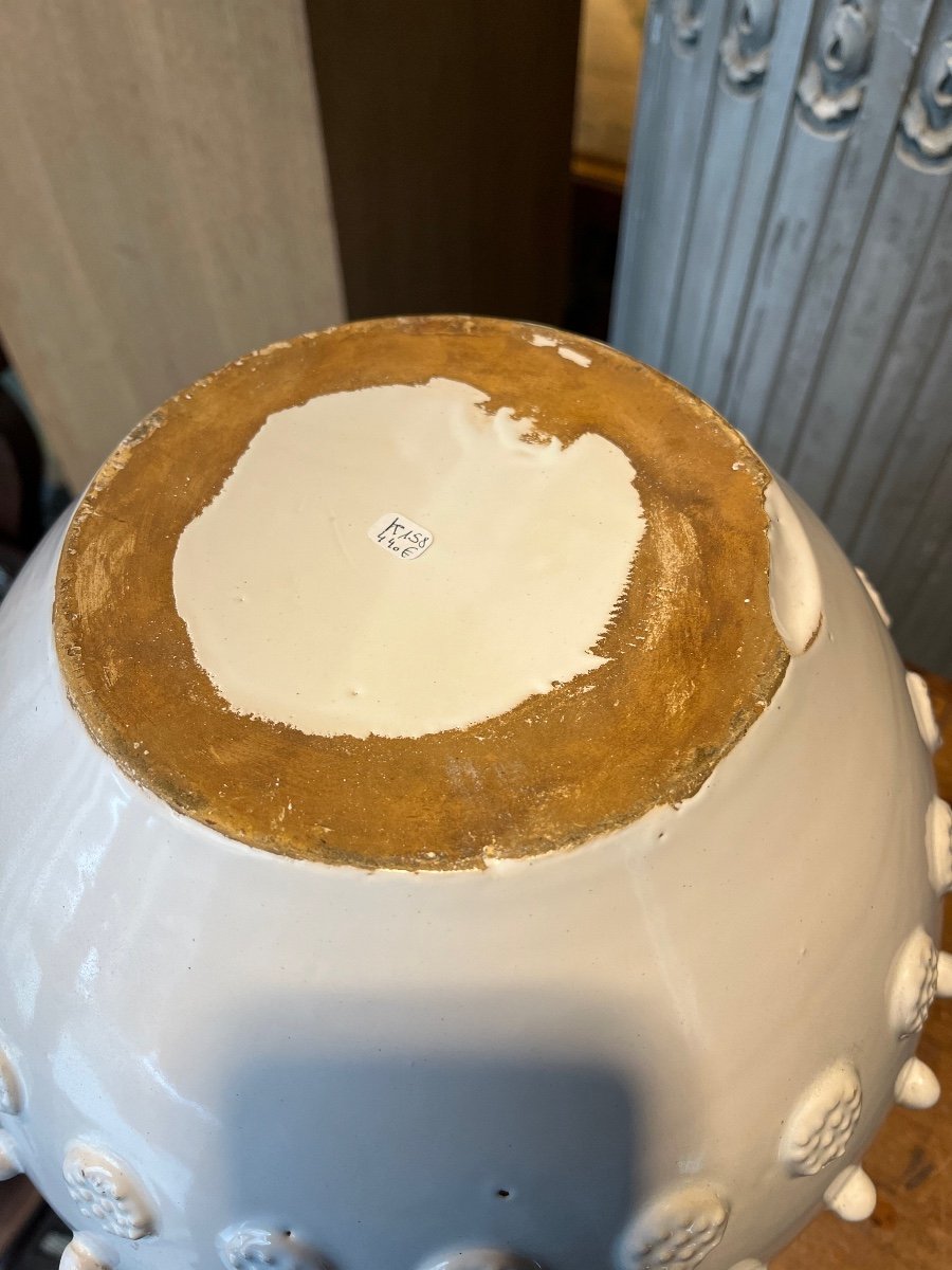 Important Vase Boule , Malicorne .-photo-2