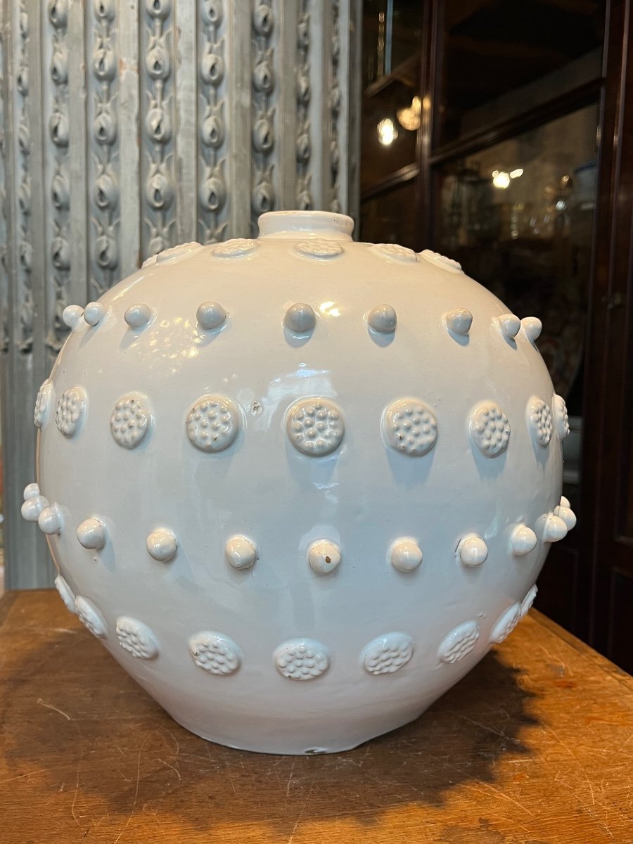 Important Vase Boule , Malicorne .-photo-3
