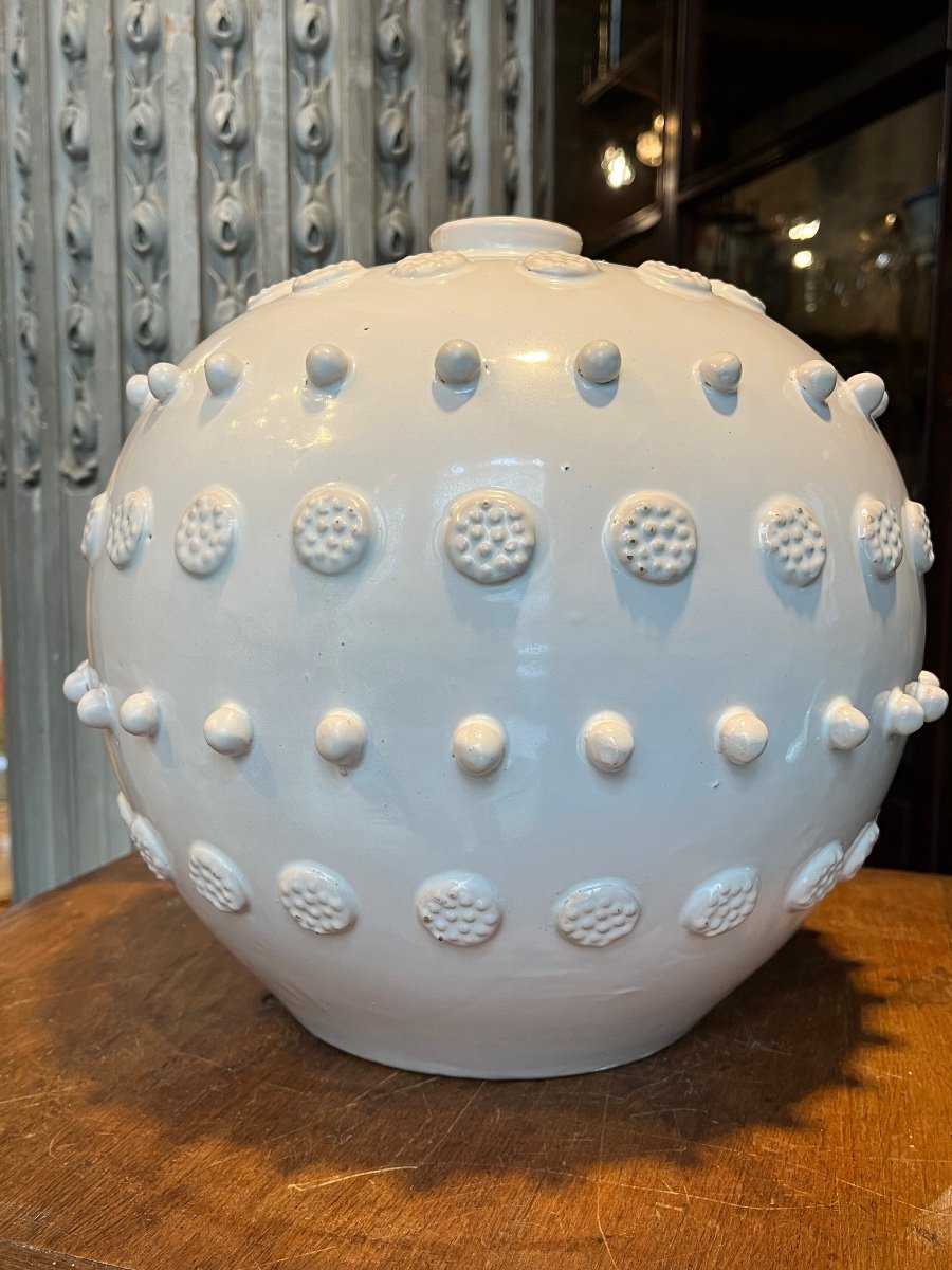 Important Vase Boule , Malicorne .-photo-4