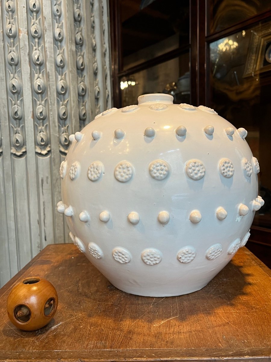 Important Vase Boule , Malicorne .-photo-5