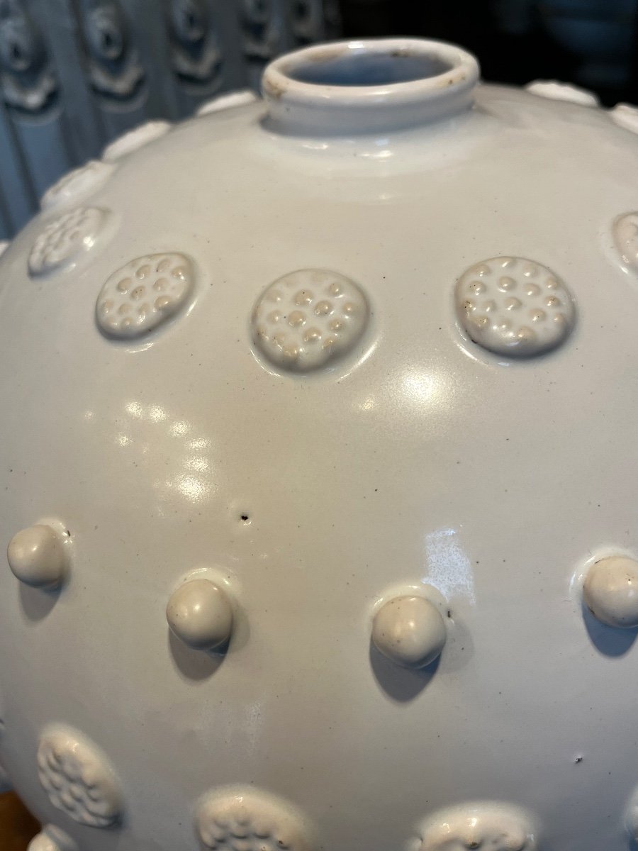 Important Vase Boule , Malicorne .-photo-6