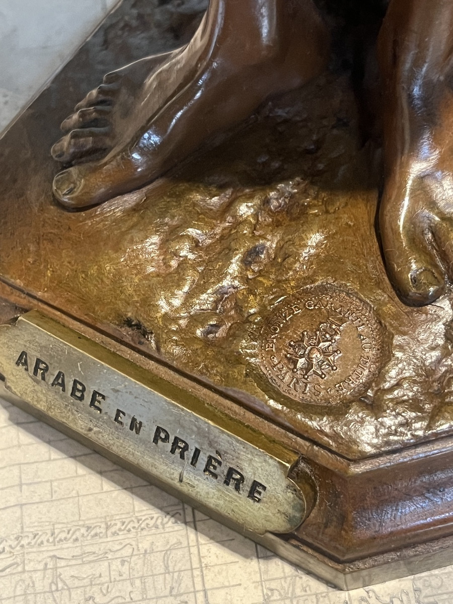 Antoine Bofill (1875-1935 ) Arabe En Prière .-photo-2
