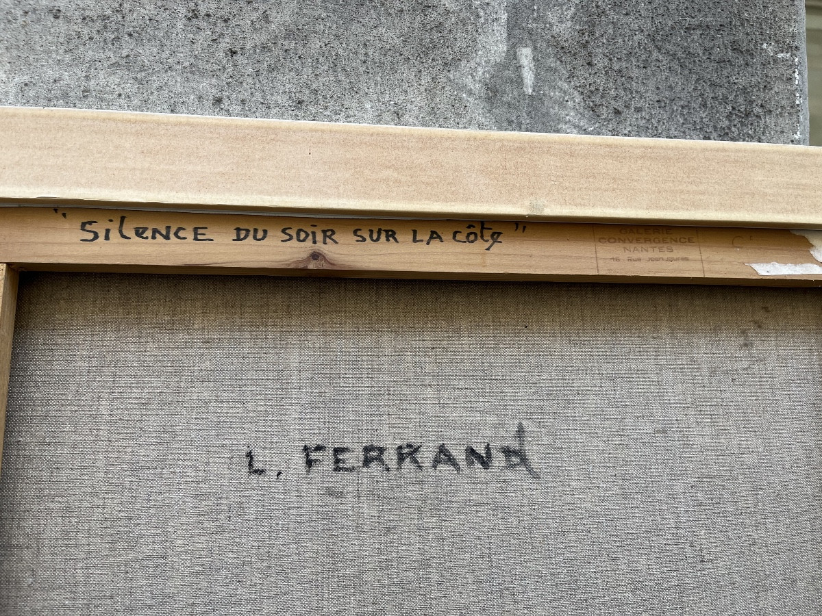 Huile sur toile . Louis Ferrand (1905-1992)-photo-2