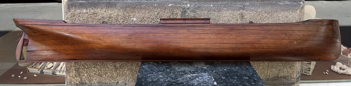 Demi-coque de bateau en bois ( Pin )-photo-4