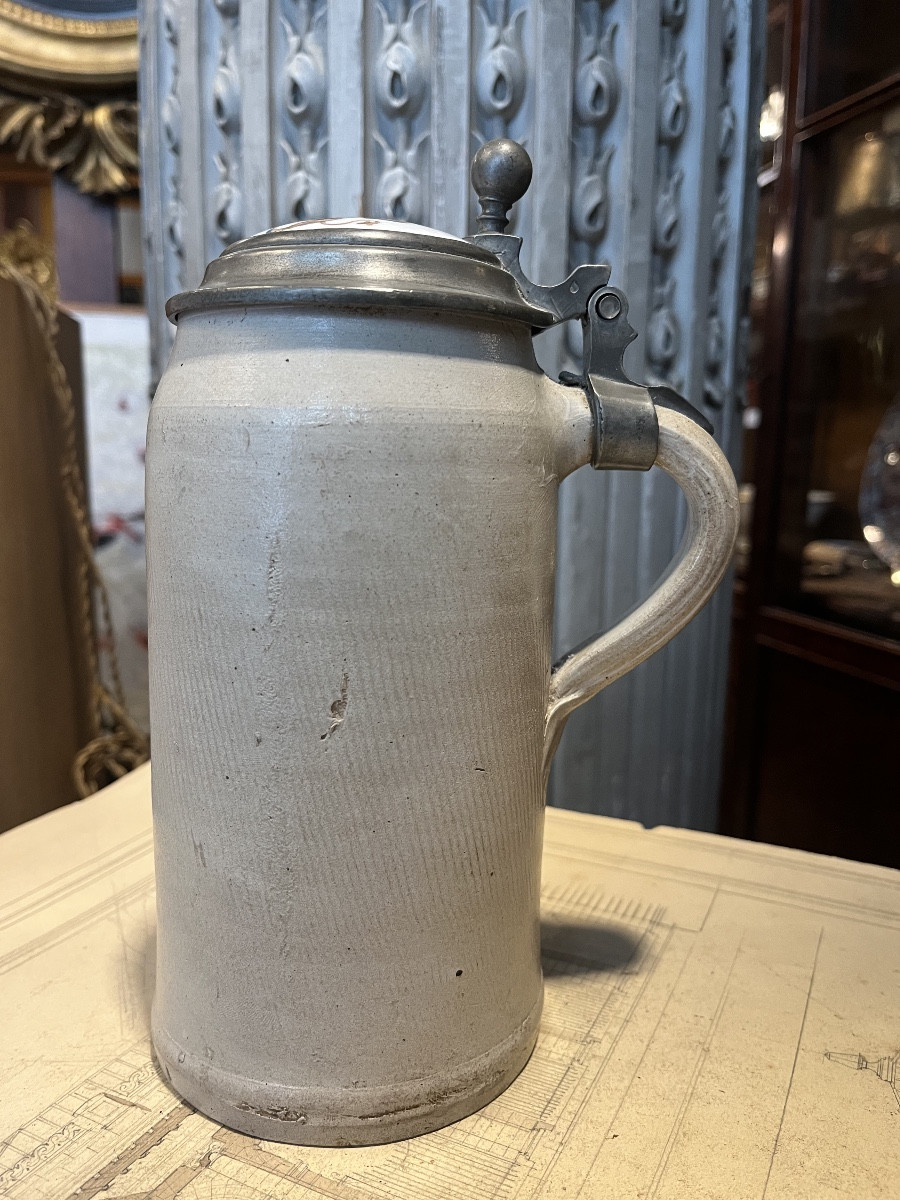 German Stoneware Beer Mug.