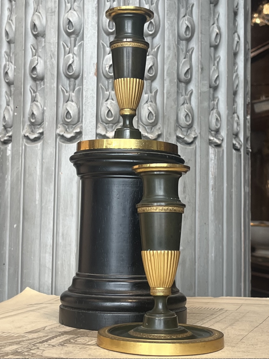 Paire de flambeaux de toilette  .Restauration -photo-3