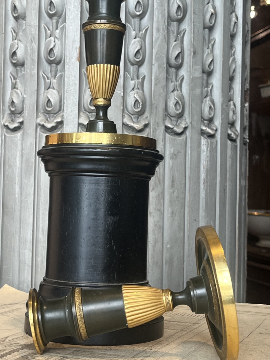 Paire de flambeaux de toilette  .Restauration -photo-5