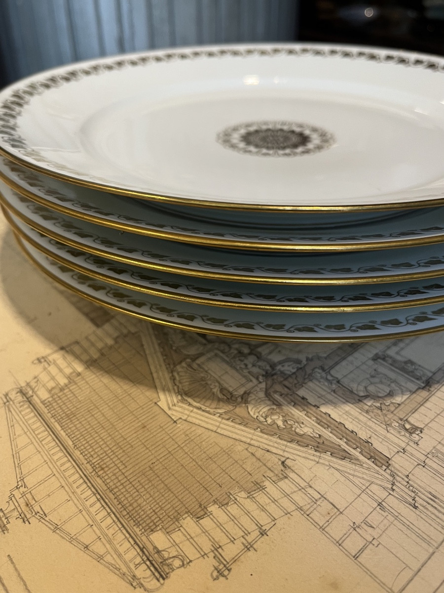 Sèvres Manufacture. Set Of Five Plates.-photo-2