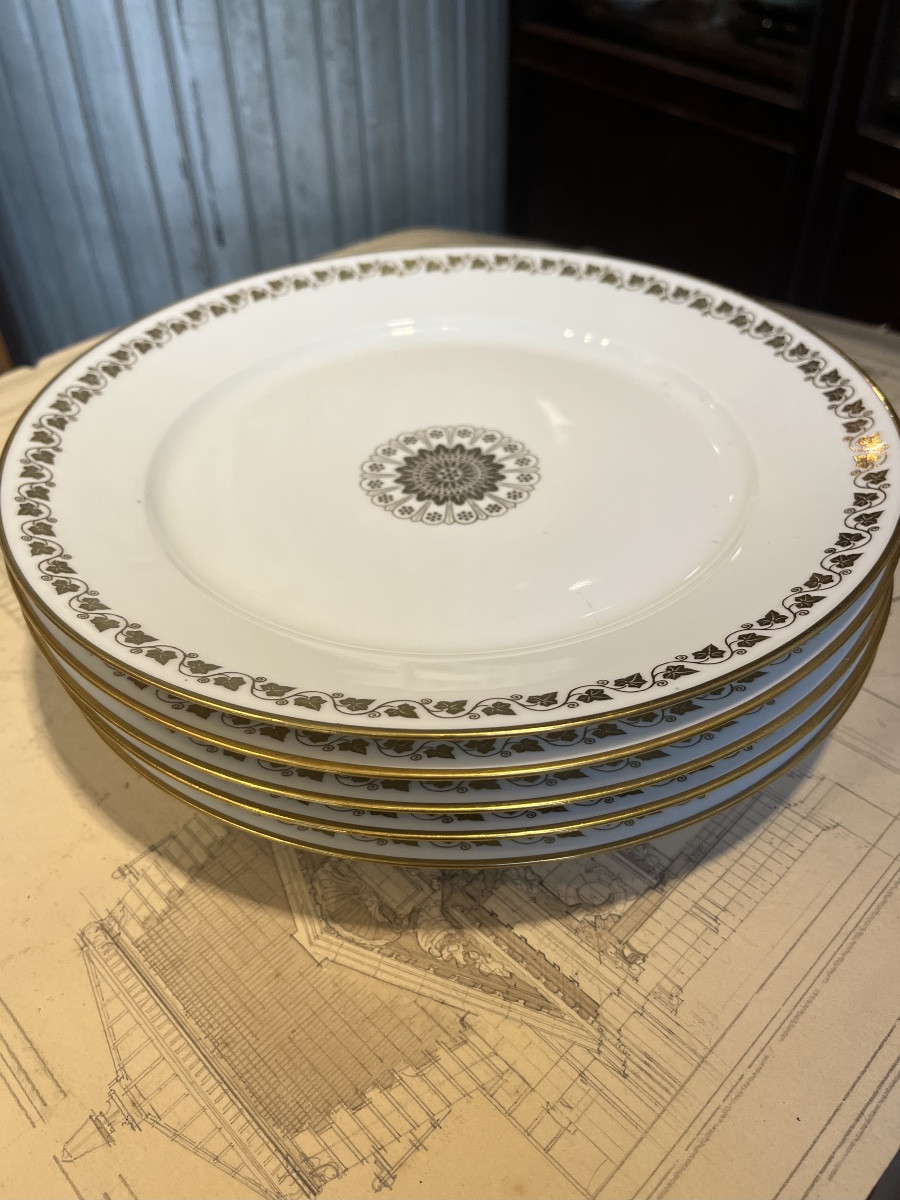 Sèvres Manufacture. Set Of Five Plates.-photo-3
