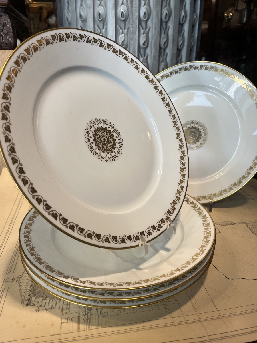 Sèvres Manufacture. Set Of Five Plates.-photo-5