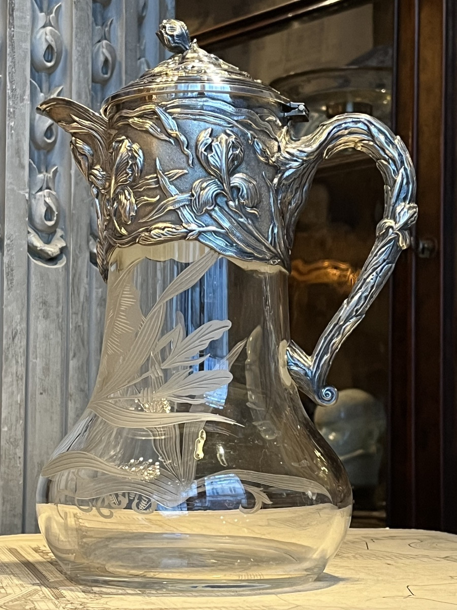 Grande carafe Art Nouveau .-photo-3