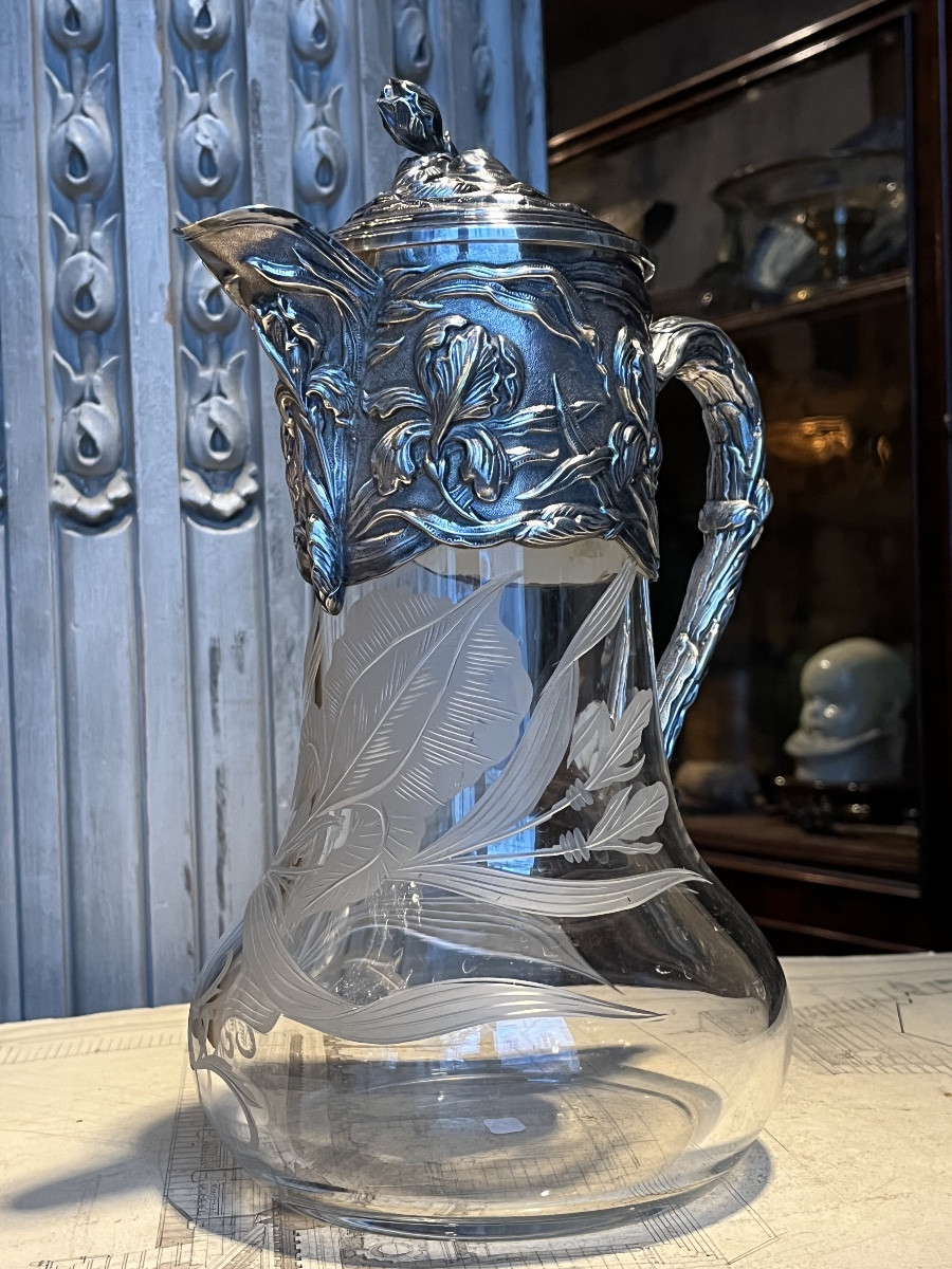 Grande carafe Art Nouveau .-photo-1
