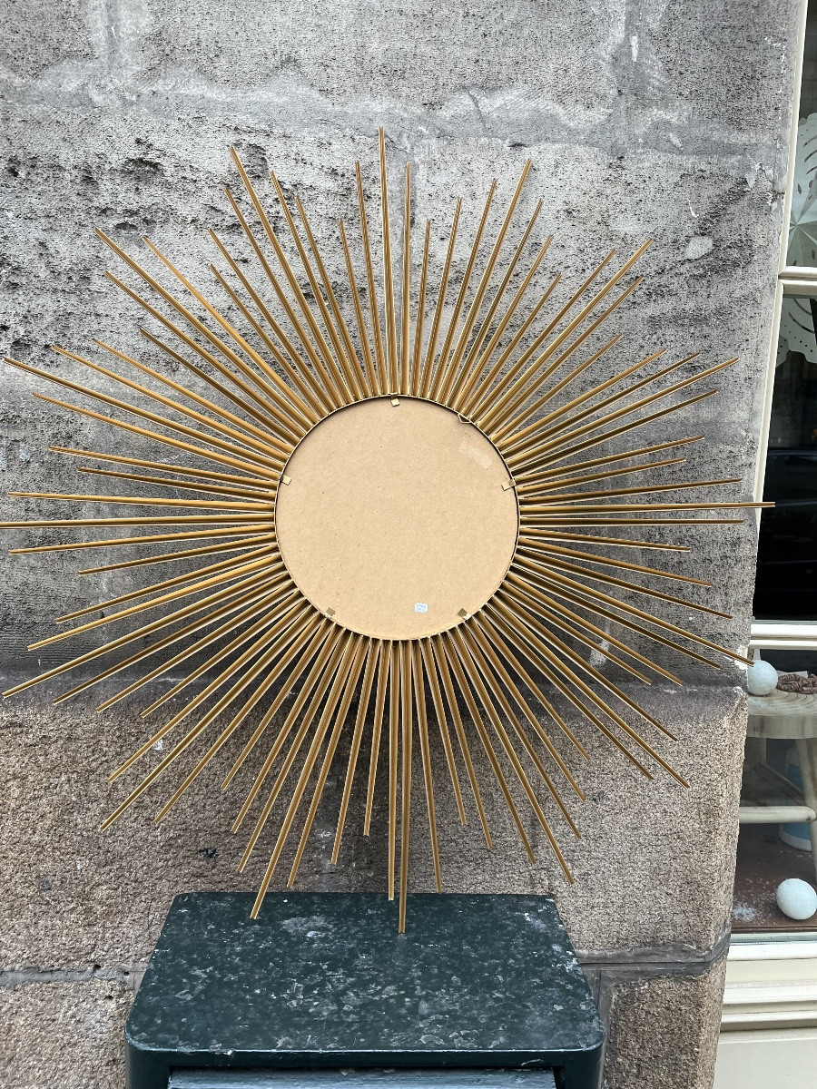 Miroir sorcière  ou miroir  bombé . Diam 83 cm-photo-3