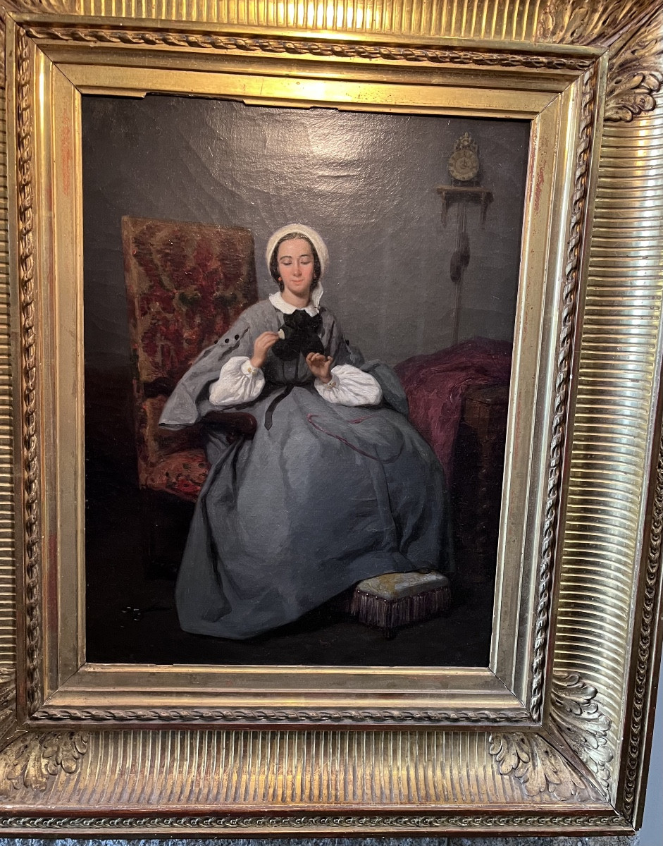 Genre Scene. Jean Ferdinand Chaigneau.-photo-2