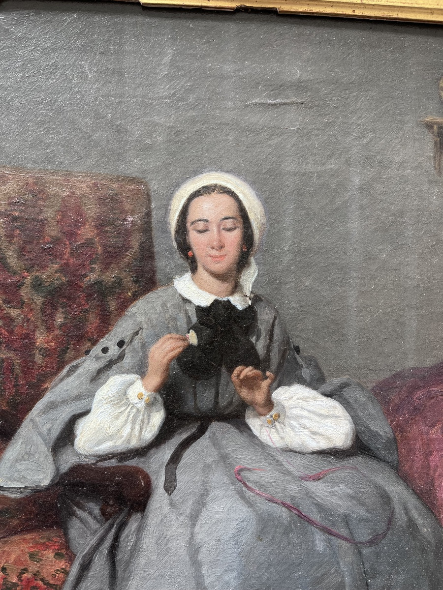 Genre Scene. Jean Ferdinand Chaigneau.-photo-4