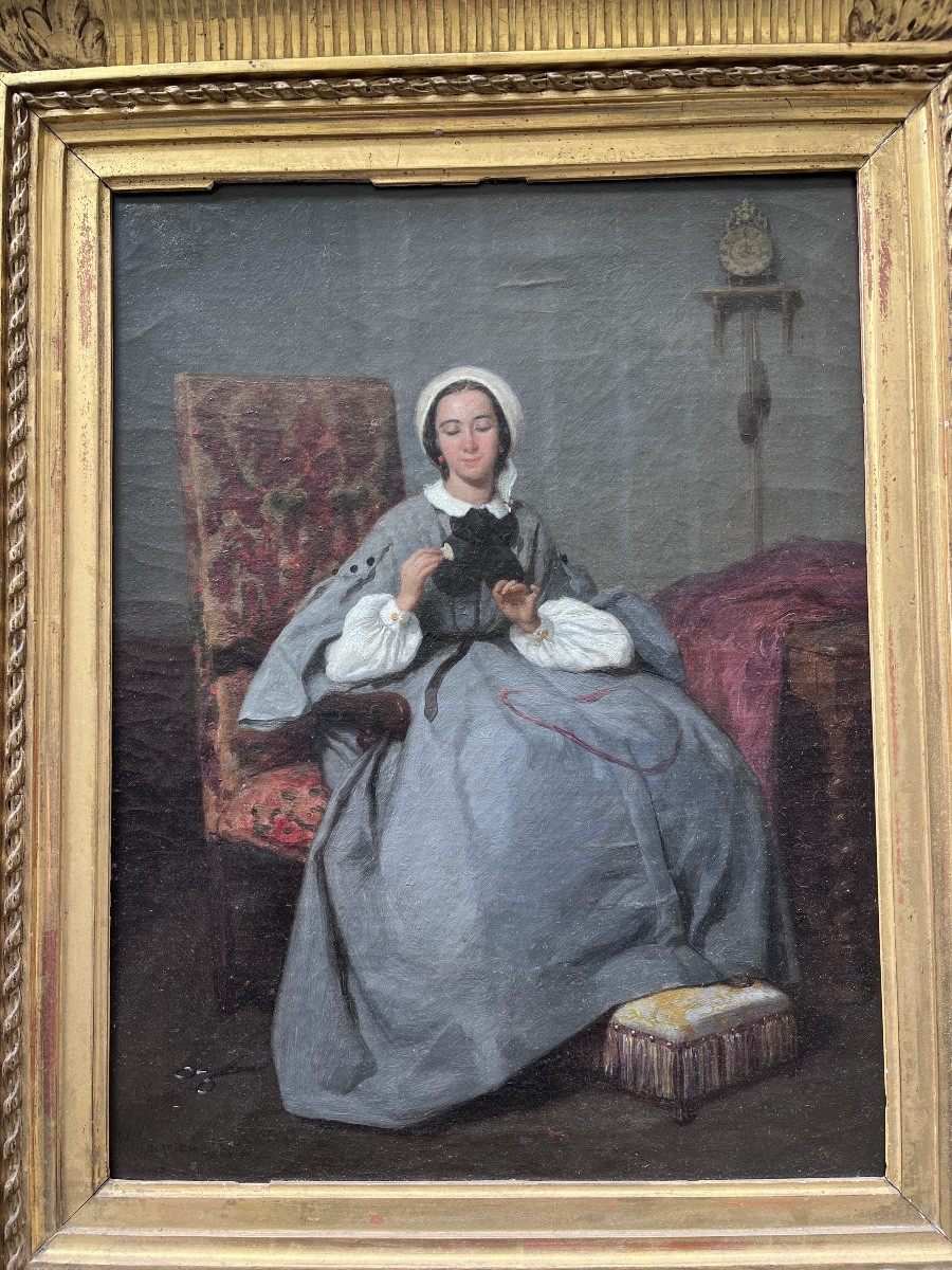 Genre Scene. Jean Ferdinand Chaigneau.-photo-7