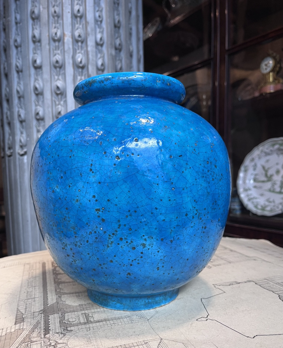 Edmond Lachenal Spherical Vase 