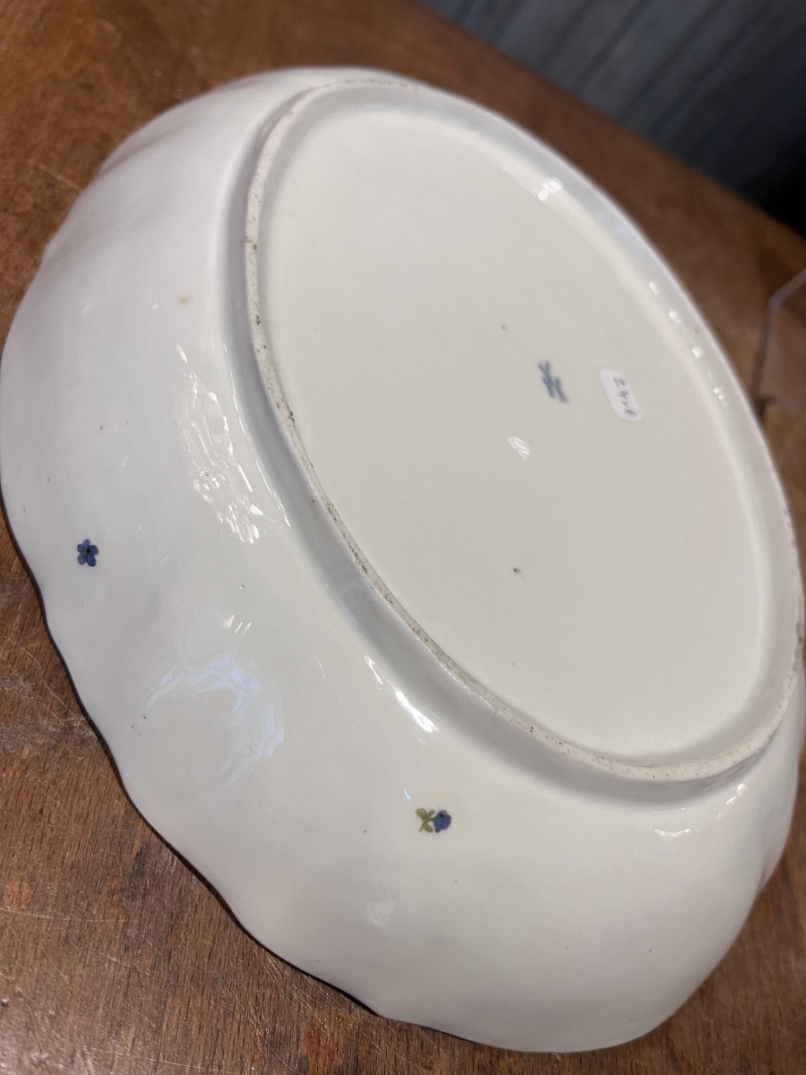 Plat ovale en porcelaine de Meissen -photo-4