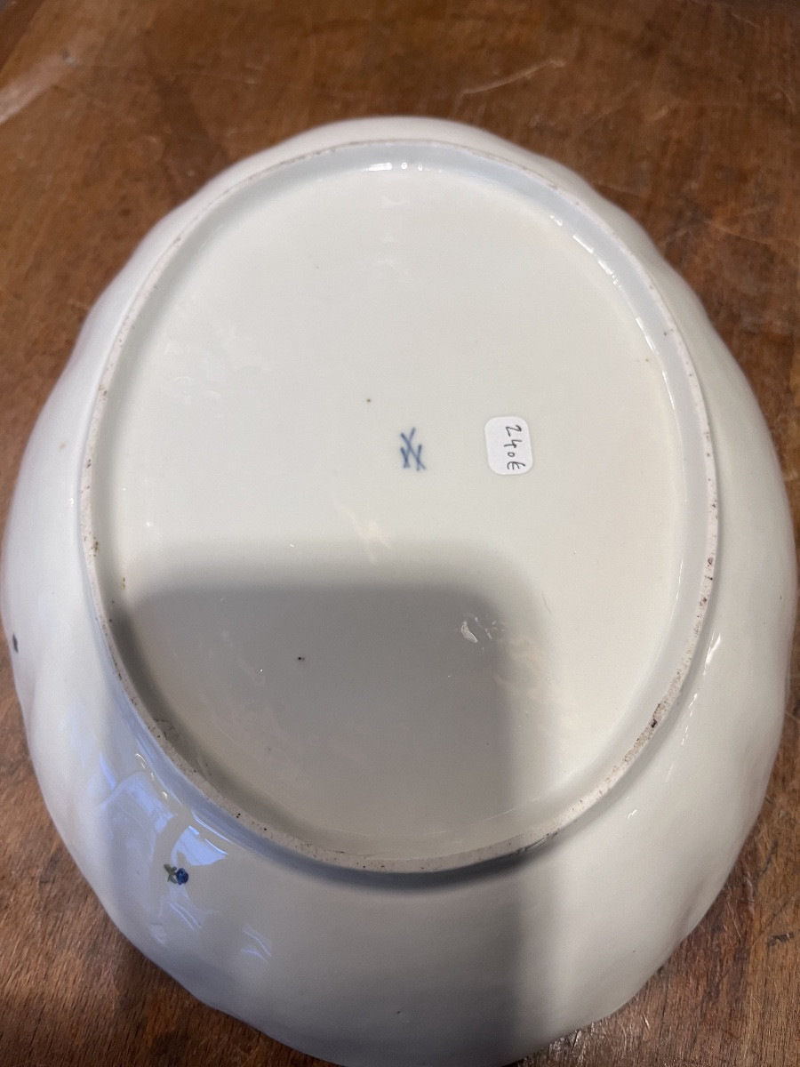 Plat ovale en porcelaine de Meissen -photo-5
