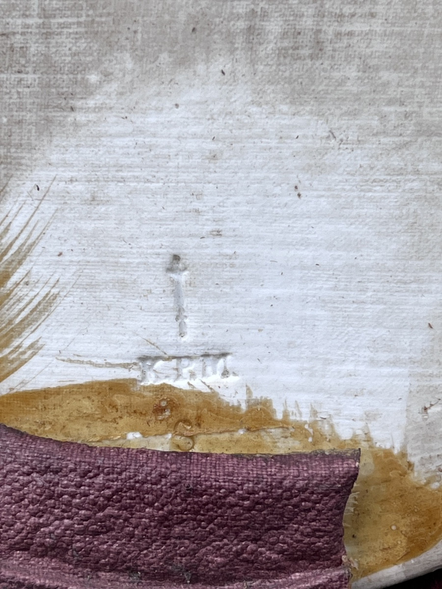 KPM Berlin , plaque en porcelaine .-photo-4