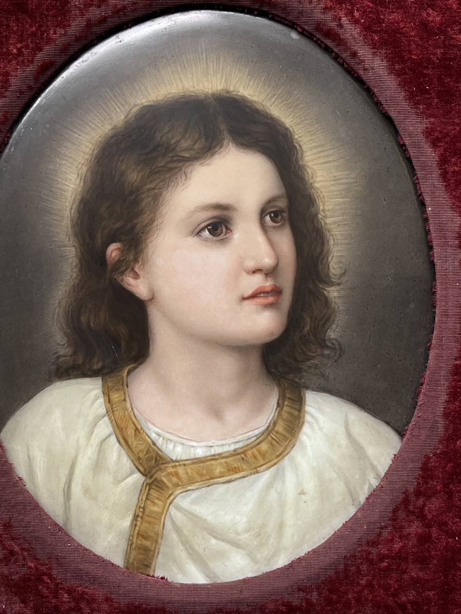 KPM Berlin , plaque en porcelaine .-photo-3