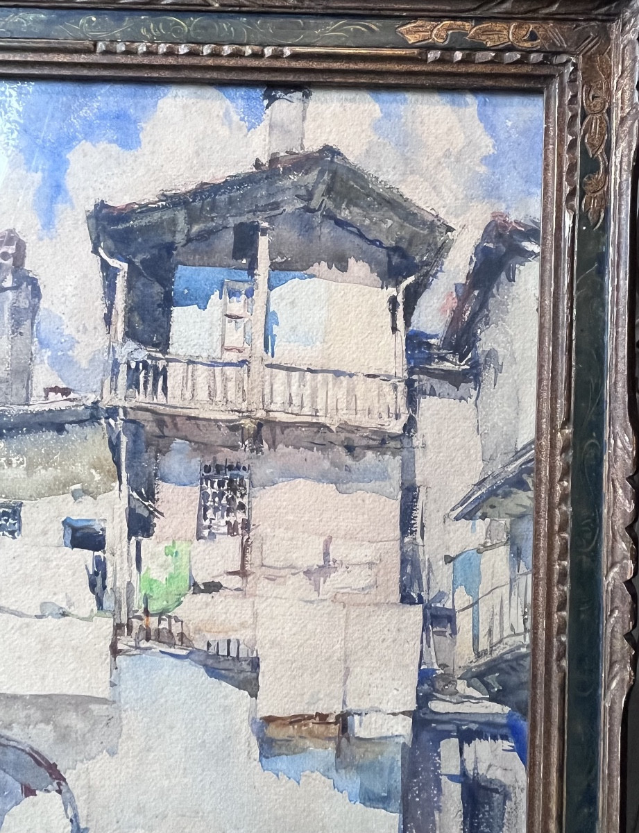 émile Simon (1890-1976 . Watercolor-photo-4
