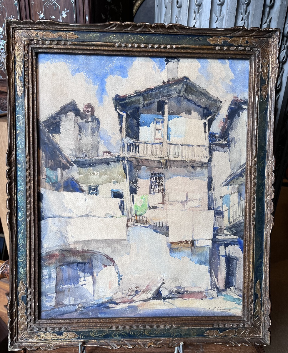 émile Simon (1890-1976 . Watercolor
