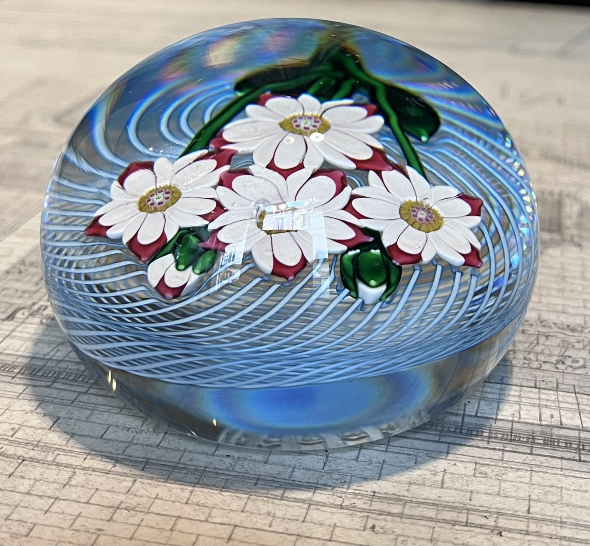 Sulfide Ball With Daisy Design.-photo-2