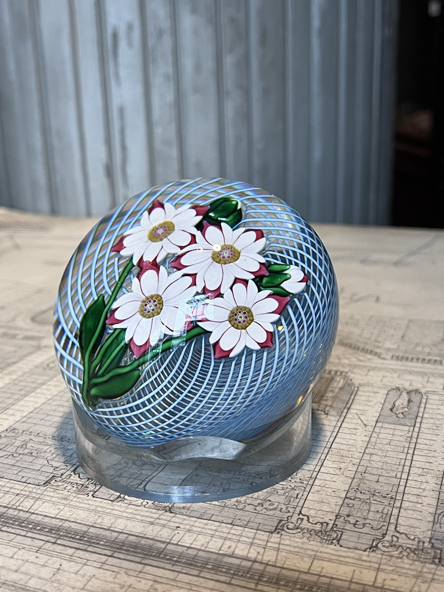 Sulfide Ball With Daisy Design.-photo-3