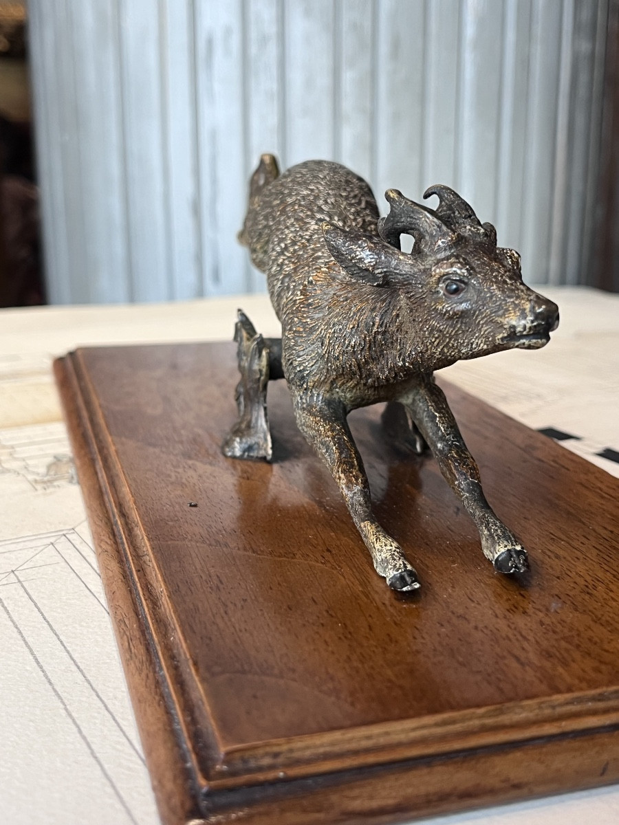 Bronze de Vienne  , pince à courrier .-photo-1