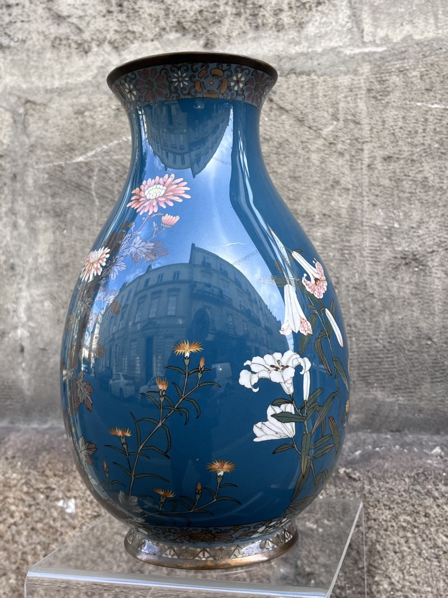 Japan Meiji Period . Baluster Vase .-photo-2